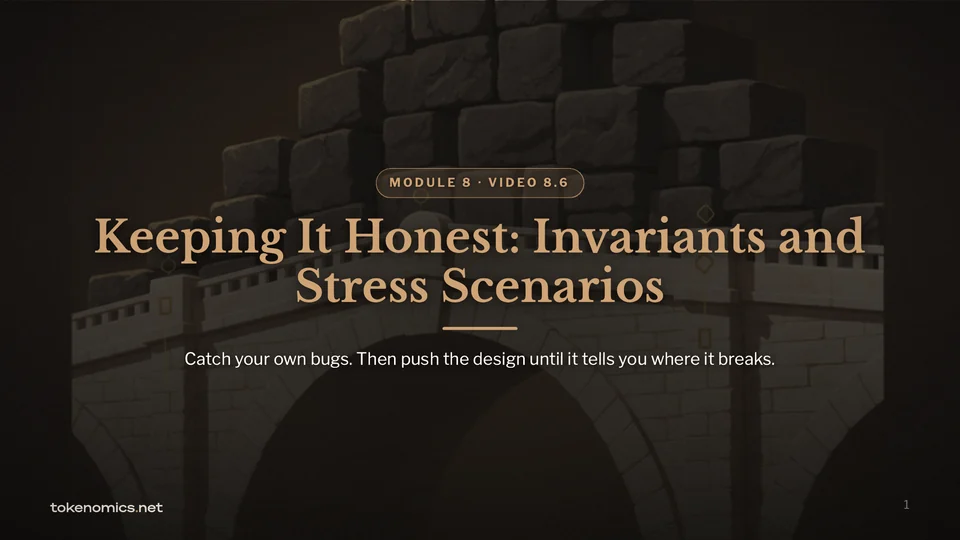 Title card from lesson 8.6, Invariants and Stress.
