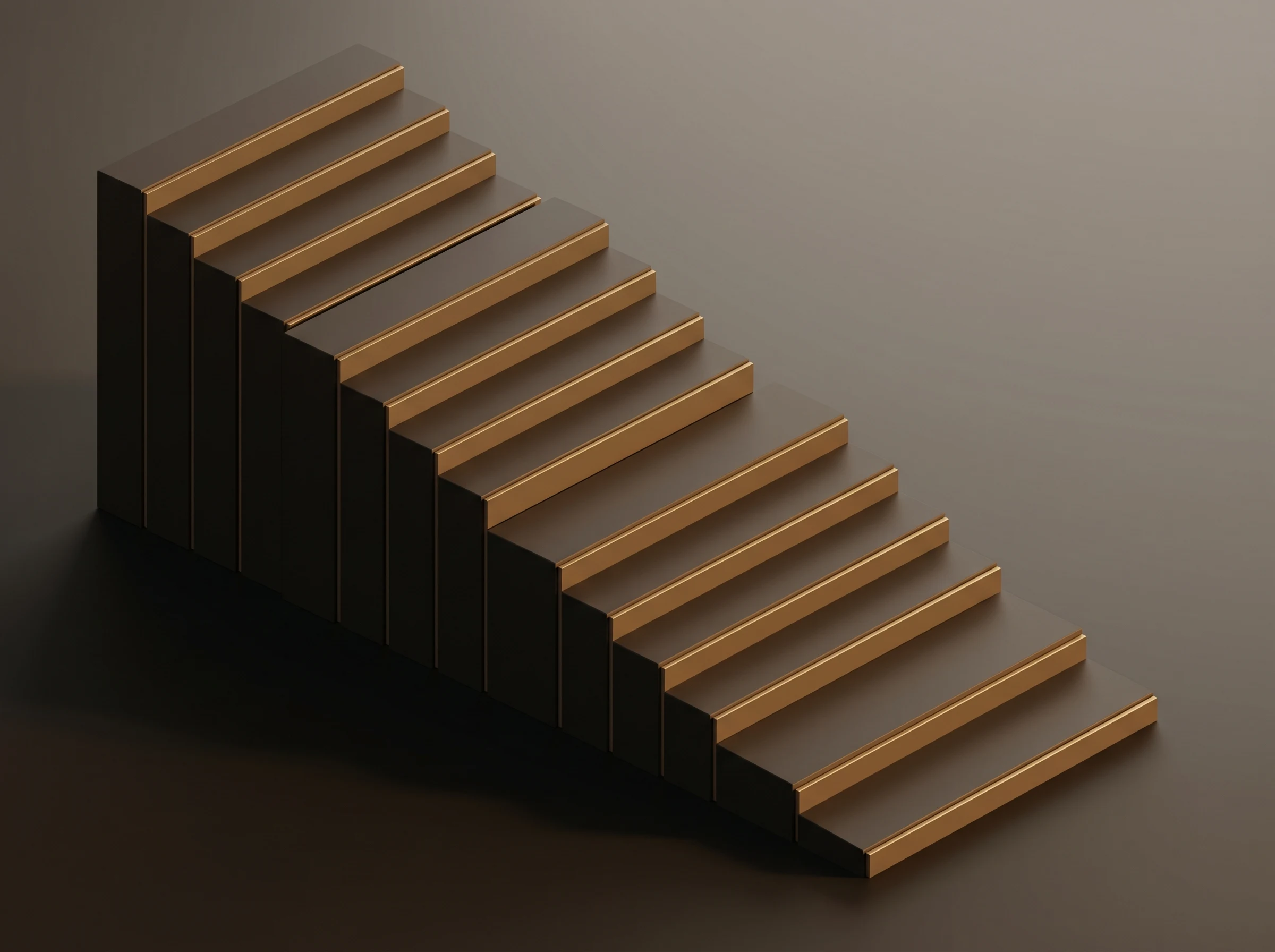 Staggered vesting cliffs on an allocation timeline